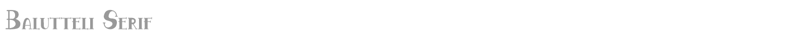 Balutteli Serif font preview